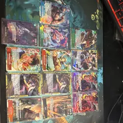 One Piece Card Game 13 Card English Lot include Luffy, Perona, Mihawk , and more - Image 1