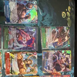 One Piece Card Game 13 Card English Lot include Luffy, Perona, Mihawk , and more - Image 3