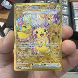 Pikachu ex 247/191 Sv08: Surging Sparks Holo POKEMON TCG CARD NM - Image 1