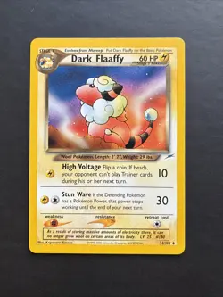 Pokemon TCG Dark Flaaffy Neo Destiny Card 34/105 Regular NM - LP - Image 1