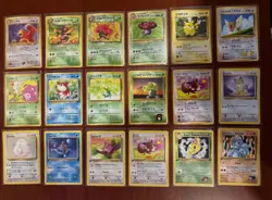 Lot of 1999 & 2000 Pokemon (7) and 1996 Japanese Pocket Monster Cards (11) - Image 1