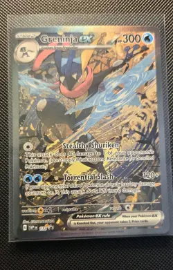 Greninja ex 132 Sv: Scarlet & Violet Promo Cards SIR Holo Pokemon Card NM - Image 1