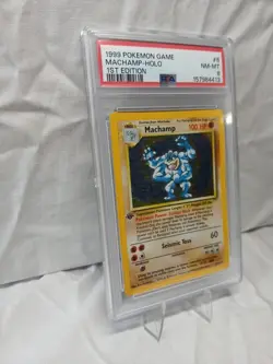 1999 Pokemon Game Machamp Holo 1st Edition #8 Nm-Mt PSA 8 Rare Holo Vintage Card - Image 2