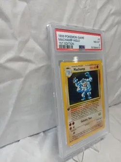 1999 Pokemon Game Machamp Holo 1st Edition #8 Nm-Mt PSA 8 Rare Holo Vintage Card - Image 3
