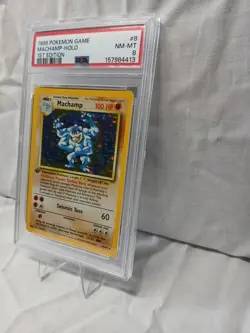 1999 Pokemon Game Machamp Holo 1st Edition #8 Nm-Mt PSA 8 Rare Holo Vintage Card - Image 4