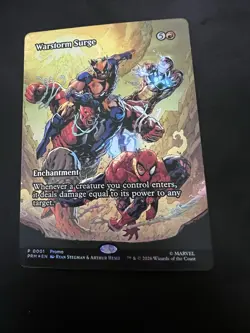Warstorm Surge Magic The Gathering Exclusive Marvel Promo Card - Image 1