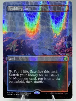 Scalding Tarn TEXTURED Dragonscale FOIL Special Guest MTG NM 0117 - Image 1