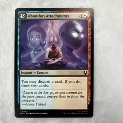 Abandon Attachments Avatar: The Last Airbender Regular M NM NP Mtg - Image 1