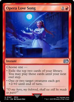 X 1 Opera Love Song NM-M FIN 147 MTG Magic the Gathering - Image 1
