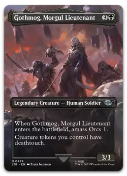 Gothmog, Morgul Lieutenant (Borderless) #429 NM Lord of the Rings LTR Magic MTG - Image 1