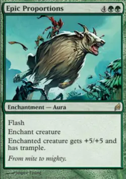 Epic Proportions -Foil Light Play MTG Lorwyn - Image 1