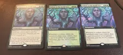 Magic The Gathering MTG Tribute To The World Tree x3 Base Extended Art Foil NM - Image 1