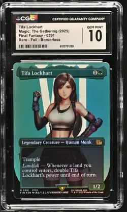 TIFA LOCKHART Final Fantasy Borderless Foil Rare CGC 10 MTG [Nostalgium] - Image 1