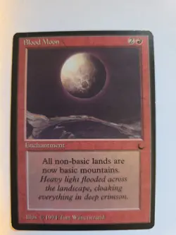 Wizards of the Coast MTG Blood Moon Enchantment English 1994 - Image 1