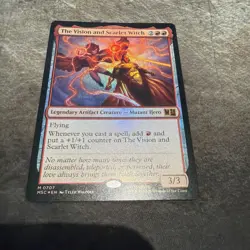 The Vision and Scarlet Witch 707 Commander: Marvel Super Heroes MSC MTG NM Foil - Image 1