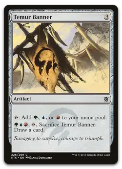 Temur Banner #226 (LP) Khans of Tarkir KTK Magic MTG - Image 1