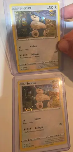 Snorlax 141/192 Cosmos Holo Pokemon HD Galaxy Swirl - Image 1