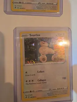 Snorlax 141/192 Cosmos Holo Pokemon HD Galaxy Swirl - Image 3