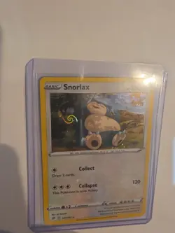 Snorlax 141/192 Cosmos Holo Pokemon HD Galaxy Swirl - Image 4
