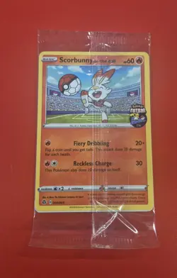 Sealed Pokemon Scorbunny On The Ball 004/005 Exclusive Futsal Promo 2020 - Image 1