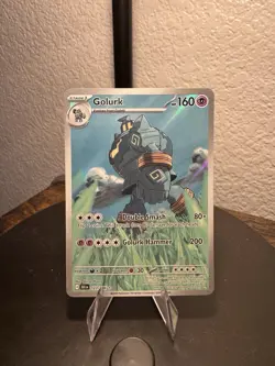 Golurk 123/086 Black Bolt Pokemon TCG Illustration Rare Holo NM - Image 1