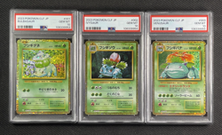 Pokemon Card x3 Sequential PSA 10 Gem Mt Venusaur Ivysaur Bulbasaur Japanese CLF - Image 1