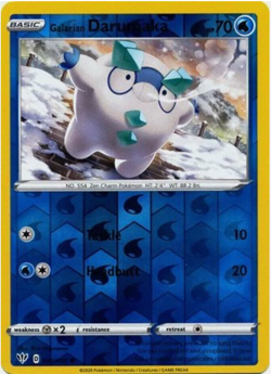 Pokemon -Galerian Darumaka - 043/189 - Common - Reverse Holo - NM/M - Image 1