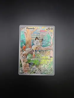 Pokemon Meowth 106/094 Illustration Rare Full Art Holo Me02 English - Image 1