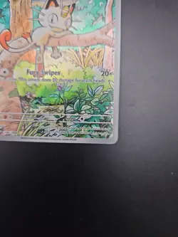 Pokemon Meowth 106/094 Illustration Rare Full Art Holo Me02 English - Image 2