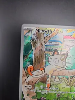 Pokemon Meowth 106/094 Illustration Rare Full Art Holo Me02 English - Image 4