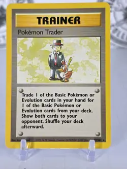 POKEMON TRADER BASE SET UNLIMITED 77/102 KEN SUGIMORI POKEMON - Image 1