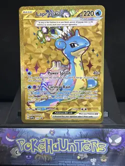 Pokemon Card Lapras EX SVP 164 Terapagos UPC Black Star Promo Near Mint - Image 1