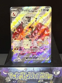 Pokemon Card Charizard EX SVP 074 Scarlet & Violet Black Star Promo Full Art LP - Image 1