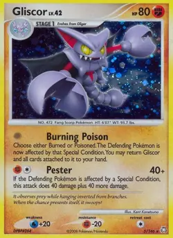 POP 1 🔥Gliscor #5 Holo 2008 Pokemon Diamond & Pearl Legends Awakend BGS 9.5🦂🦇 - Image 3