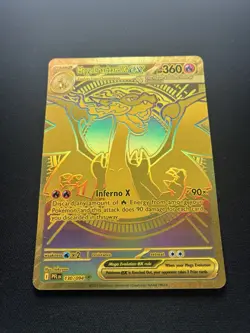 Pokemon Mega Charizard X ex Mega Hyper Rare Holo 130/094 Gold Phantasmal Flames - Image 2