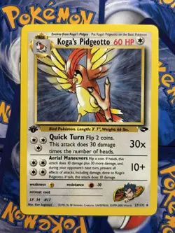 Koga's Pidgeotto #27 Gym Challenge 1st Edition - simply the “Bird Pokemon” - Image 1