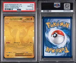 2025 Pokemon Phantasmal Flames Mega Charizard X ex Hyper Rare #130/094 PSA 10 - Image 3