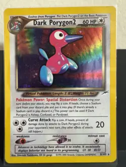 Dark Porygon2 8/105 Neo Destiny Holo 2000 Pokemon - Image 1