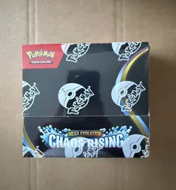 Pokemon TCG Mega Evolution Chaos Rising Booster Box New 36 Packs RIPPED SEAL - Image 1