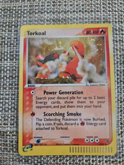Pokemon TCG Torkoal EX 12/97 Holo Rare 2003 80 HP English, Ungraded, Kagemaru - Image 1
