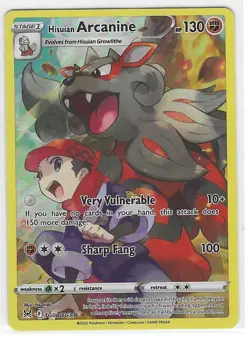 HISUIAN ARCANINE (Trainer Gallery) TG08/TG30 Pokemon Lost Origin NM MT UP - Image 1