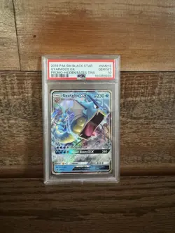 2019 POKEMON SM BLACK STAR PROMO HIDDEN FATES TINS #SM212 GYARADOS GX PSA 10 - Image 1