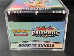 Pokemon SV8.5 Prismatic Evolutions Sealed Booster Bundle Display Case w/Acrylic - Image 5