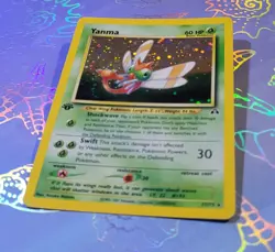 Yanma 17/75 Neo Discovery 1st Edition Rare Holo VLP - Image 3