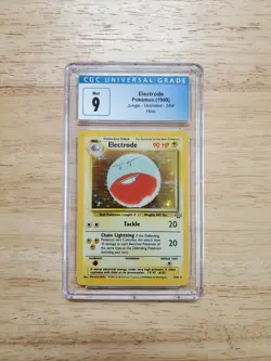 Pokemon CGC 9 MINT 1999 Electrode Jungle Holo Card - Image 1