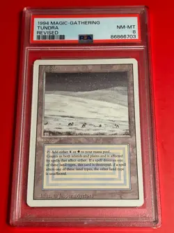 Magic the Gathering Revised Tundra PSA 8 - Image 1