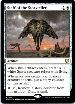 Staff of the Storyteller Commander: Secrets of Strixhaven Magic: The Gathering - Image 1