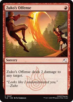 1x (TLE) Zuko's Offense - Foil MTG Avatar: The Last Airbender Eternal NM Magic F - Image 1