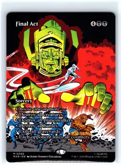 Final Act (Borderless) 66 Marvel Universe Eternal-Legal Magic: The Gathering NM - Image 1
