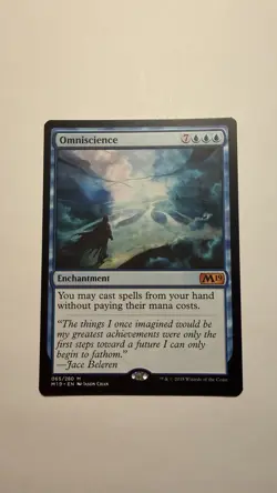 Omniscience Core Set 2019 Regular M19 Mtg Magic - Image 1